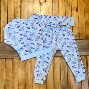 Garanimals Girls Unicorn Sweatsuit 3T